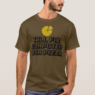T-shirt Will Wifi Ordinateur Pour Pizza Italienne Amateur 