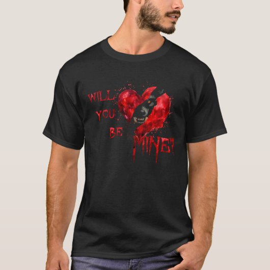 T-shirt WIll You Be Mine Valentine Shirt (Devant)