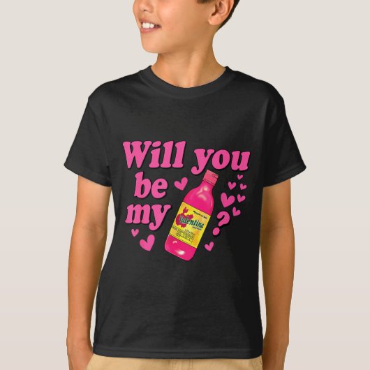 T-shirt Will You Be My Valentina Salsa Meme Mexican Valent (Devant)