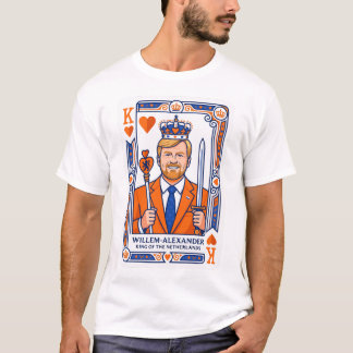 T-shirt Willem-Alexander Speelkaart - Roi de cœur des Rois