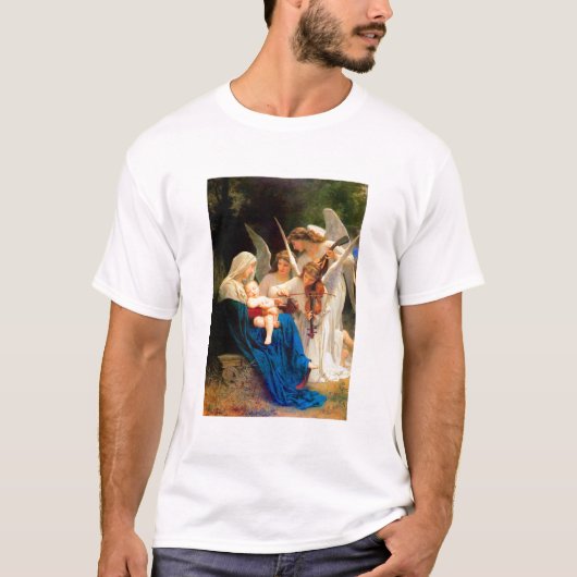 T-shirt William Adolphe Bouguereau Chant des Anges (Devant)