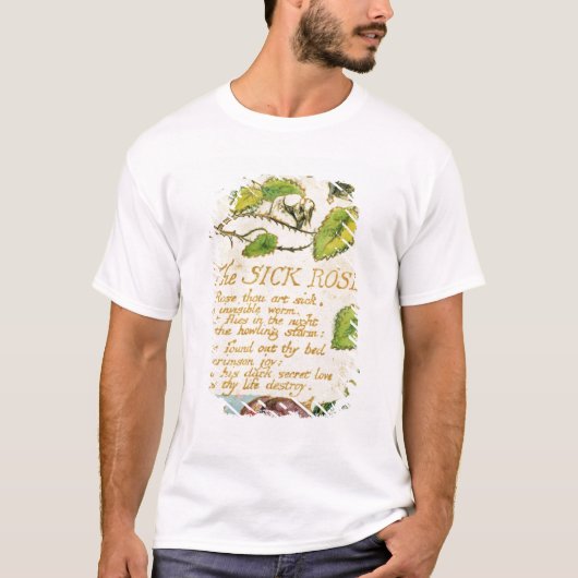 T-shirt William Blake | le rose malade, des chansons (Devant)