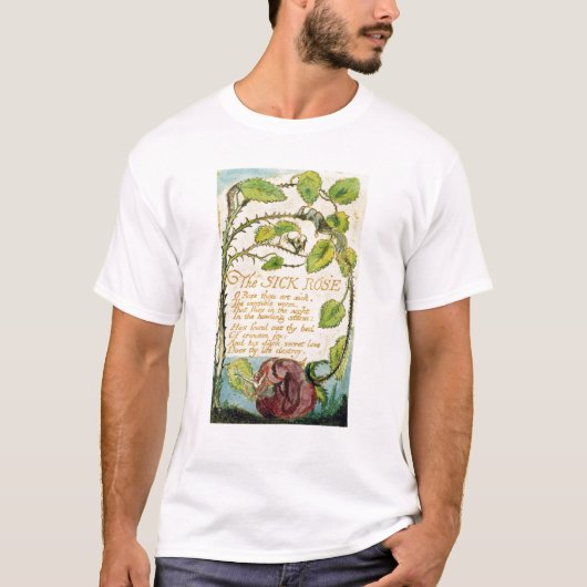 T-shirt William Blake | le rose malade, des chansons (Devant)