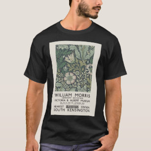 T-shirt William Morris - Affiche de l'exposition pour The 