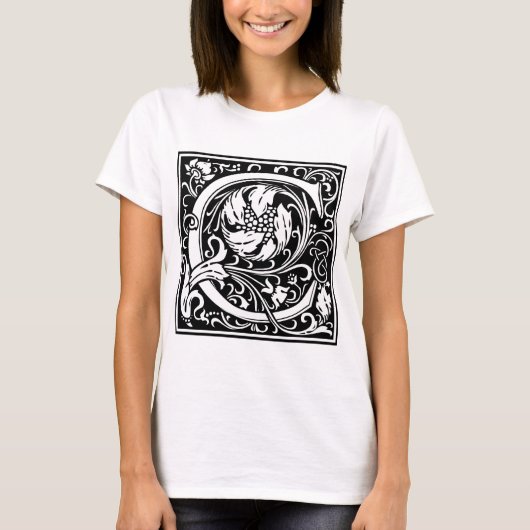 T-shirt William Morris Alphabet "C" (Devant)