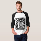 T-shirt William Morris Alphabet "E" (Devant entier)