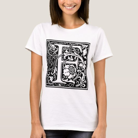 T-shirt William Morris Alphabet "F" (Devant)