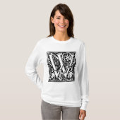 T-shirt William Morris Alphabet "W" (Devant entier)