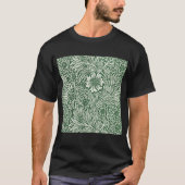 T-shirt william morris marigold fleurs vertes (Devant)