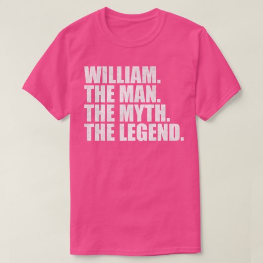 T-shirt William Nom William prénom William (Design devant)