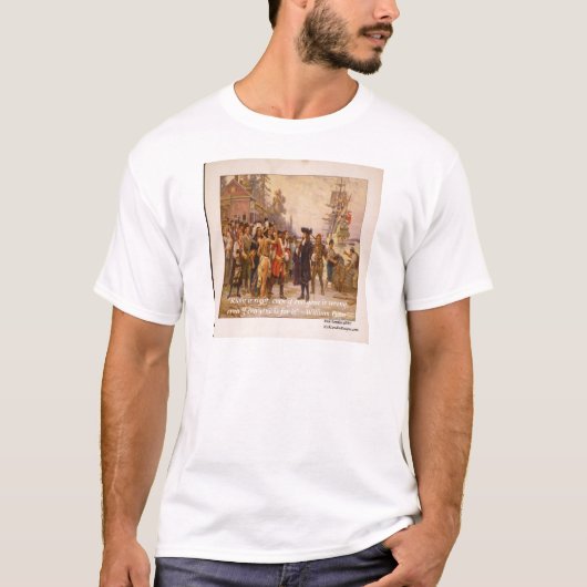 T-shirt William Penn & Right Est Citation Juste (Devant)