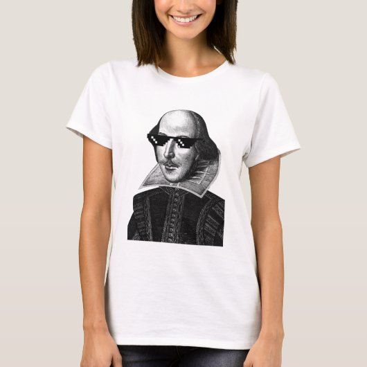 T-shirt William Shakespeare avec les femmes de Shades (Devant)