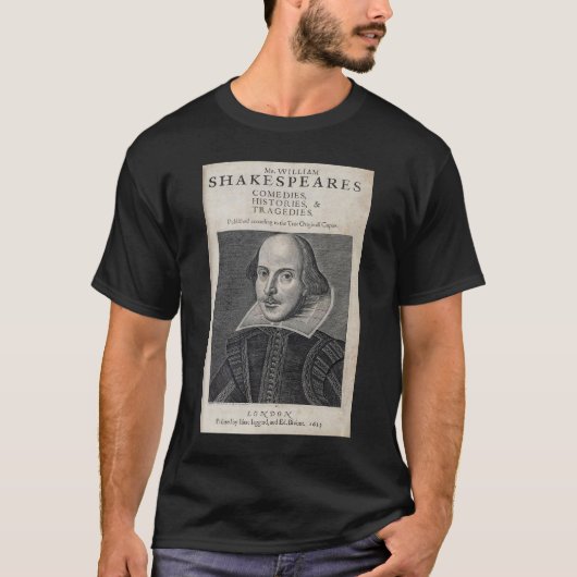 T-shirt William Shakespeare Portrait (Devant)