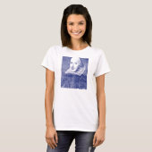 T-shirt William Shakespeare Portrait de First Folio (Devant entier)