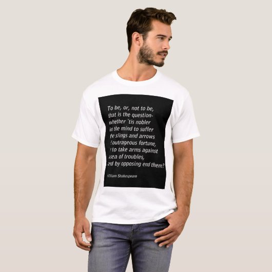 T-shirt William Shakespeare`s "Hamlet" (Devant entier)