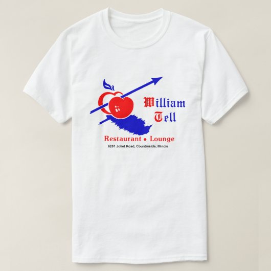 T-shirt William Tell Restaurant, Lounge (Design devant)