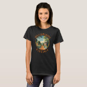 T-shirt Williamsburg Virginia Retro Cercle en détresse (Devant entier)