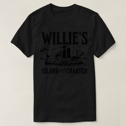 T-shirt Willies Island Charters (Design devant)