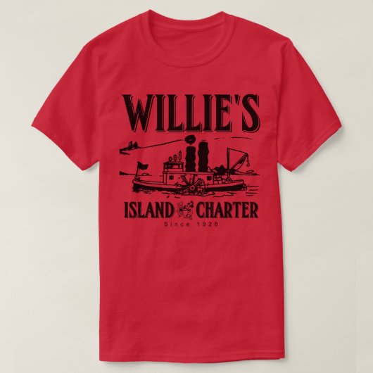 T-shirt Willies Island Charters (Design devant)