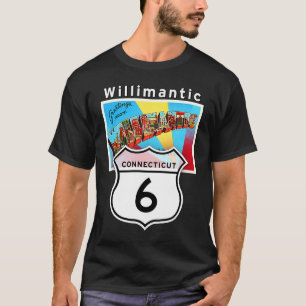 T-shirt Willimantic Connecticut US 6 grande carte postale
