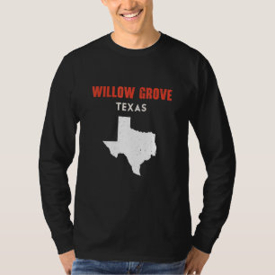 T-shirt Willow Grove Texas États-Unis État Amérique Voyage