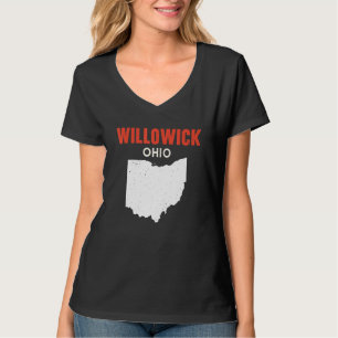 T-shirt Willowick Ohio États-Unis État Amérique Voyage Ohi