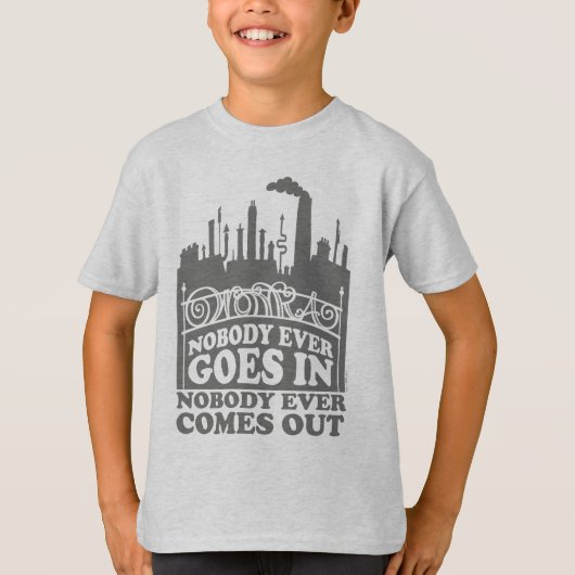 T-shirt Willy Wonka Factory - Personne N'Entre Jamais (Devant)