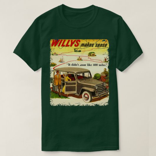 T-shirt Willys Trucks 4x4 wagon (Design devant)