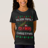 Wilson Famille Vilain Chandail de Noël Rouge Camio