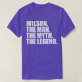 T-shirt Wilson Nom Wilson nom Wilson nom donné (Design devant)
