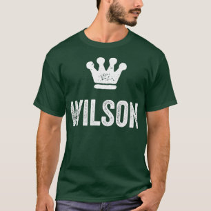 T-shirt Wilson the King Crown and Name Design for Men Call