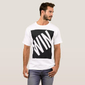T-Shirt WIN Heavy Diagonal Typography | Bold Hustl (Devant entier)
