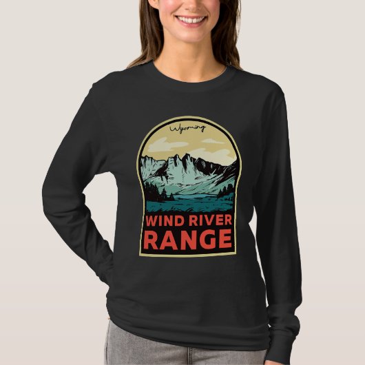 T-shirt Wind River Range Mountains Wyoming (Devant)