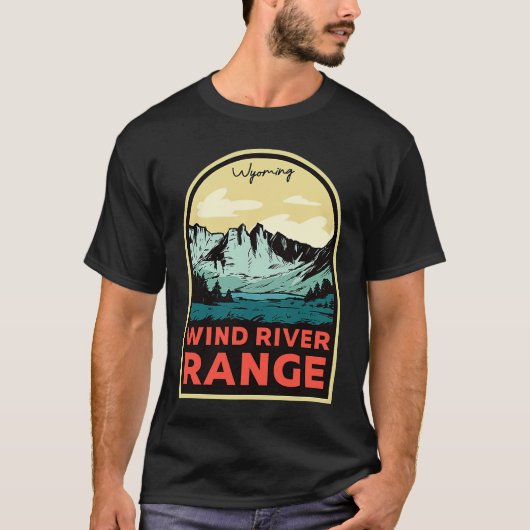 T-shirt Wind River Range Mountains Wyoming (Devant)