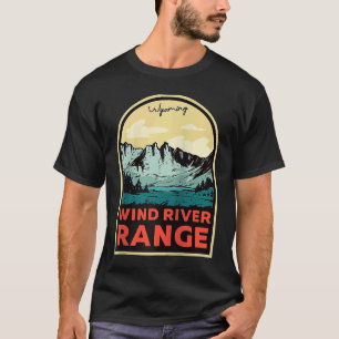 T-shirt Wind River Range Mountains Wyoming Raglan Baseball