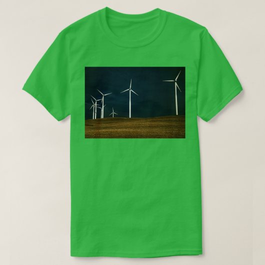 T-shirt Wind Turbines Montezuma Hills California (Design devant)