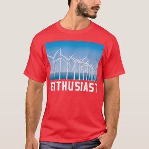 T-shirt Windmill Enthousiaste de l'énergie renouvelable Ch