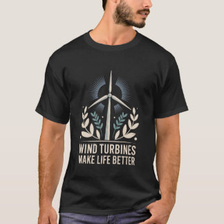 T-shirt Windmill Technician Operator, Wind Turbines Make L