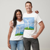 T-shirt Windmills et cellules solaires (Unisexe)