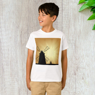 T-shirt Windmills Sunrise