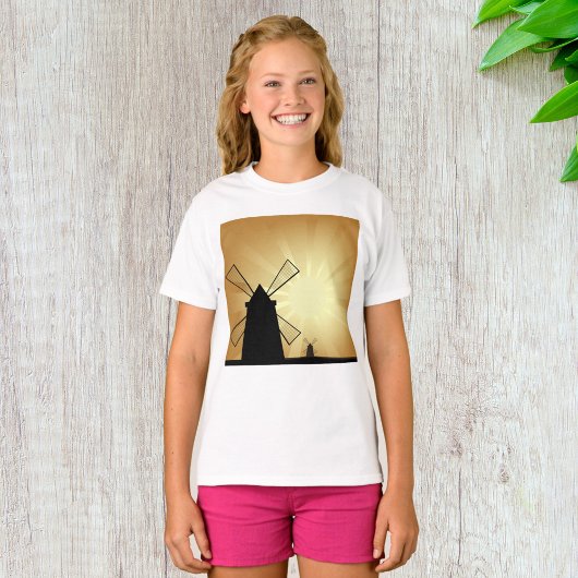 T-shirt Windmills Sunrise