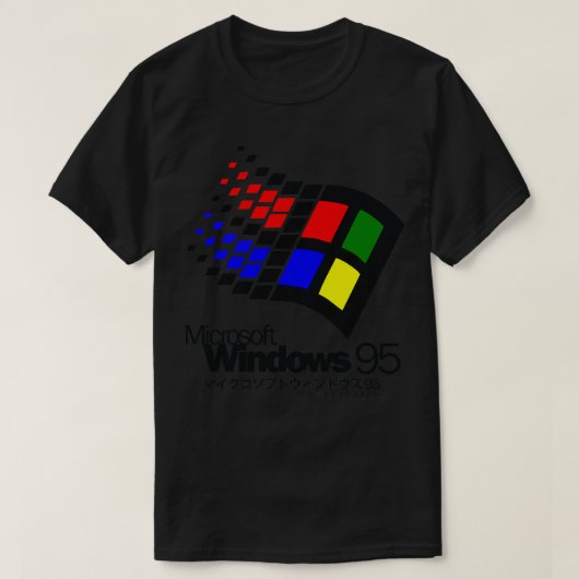 T-shirt Windows 95 micosoft (Design devant)