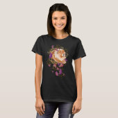 T-shirt WINDSONG - Chow en cascade version feuille (Devant entier)