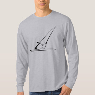 T-shirt Windsurf a augmenté le contour noir