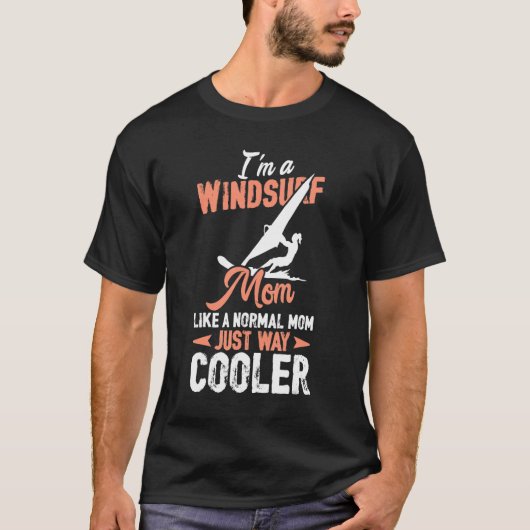 T-shirt Windsurf Maman Vent Surfer Surfer Planche nautique (Devant)