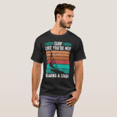 T-shirt Windsurfing Vintage Wearing Leash Retro Windsurfer (Devant entier)