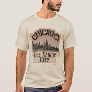 T-shirt Windy City Chicago Slogan