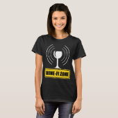 T-shirt Wine Zone Wine Glass Funny Wine Waves (Devant entier)