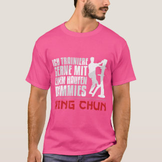 T-shirt Wing Chun Holzpuppe Haufen Dummies Martial Arts Ku