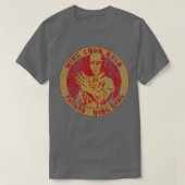 T-shirt Wing Chun Kuen or en détresse (Design devant)